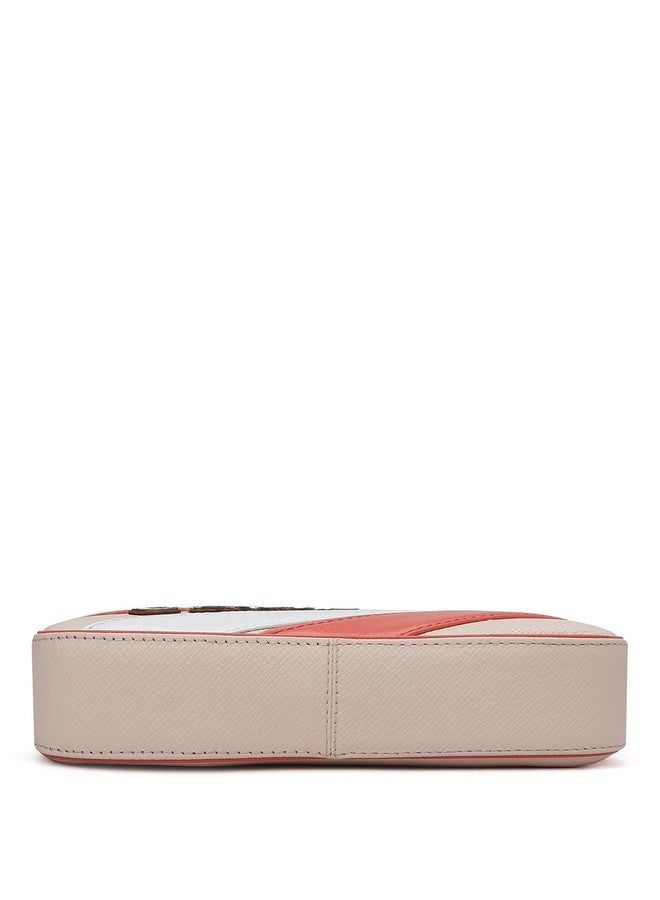 Da Milano Women's Leather Shoulder Bag - Pink - Image 5